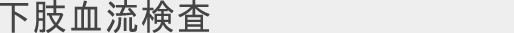 下肢血流検査